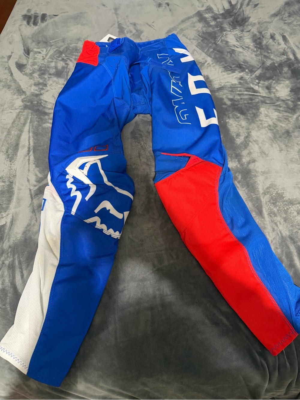 Fox Kids Blue Red MX Motocross Pants